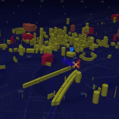 3D LiDAR scan using drone technology