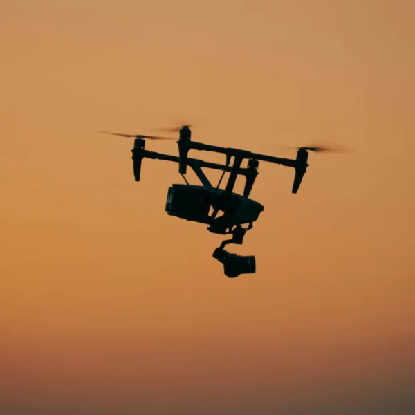 drone-footage drone with camera recording footage in Califorina