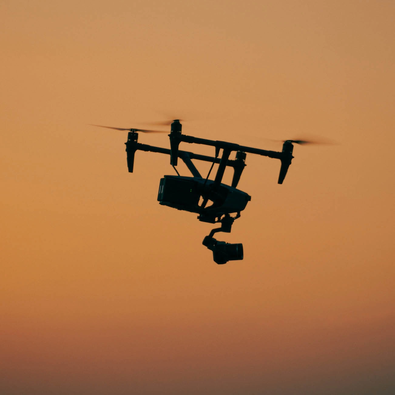 drone with camera recording footage in Califorina